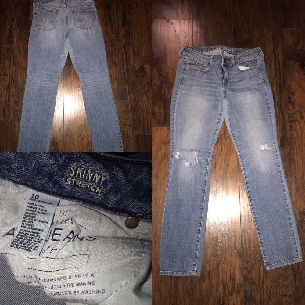 American Eagle medium wash jeans size 10